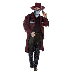 NWT! Smiffy's Men’s Deluxe Dark Spirit Western Cowboy Costume Size XL!